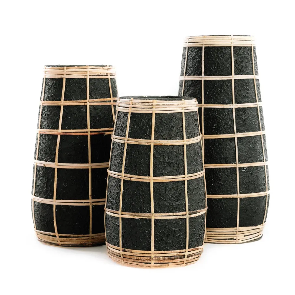 Die süße Vase – Schwarz Natur – S