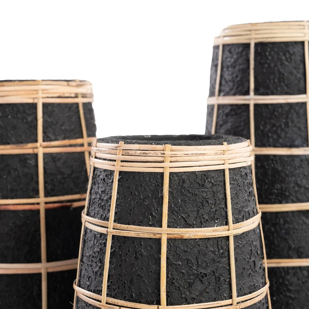 Die süße Vase – Schwarz Natur – S