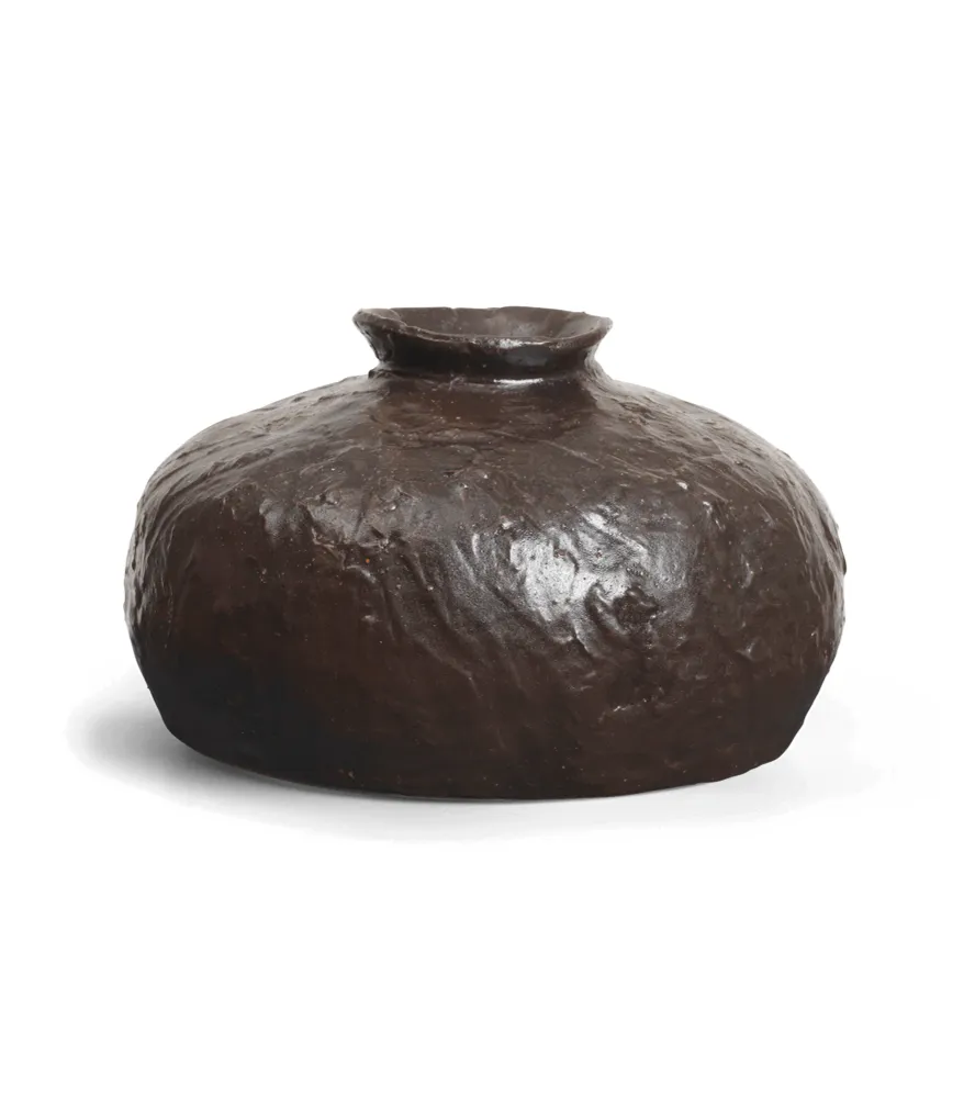 DORO FAT Vase dunkelbraun