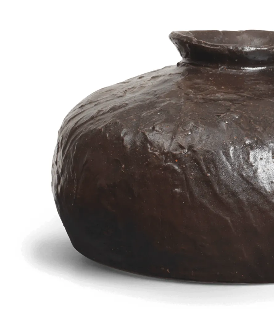 DORO FAT Vase dunkelbraun