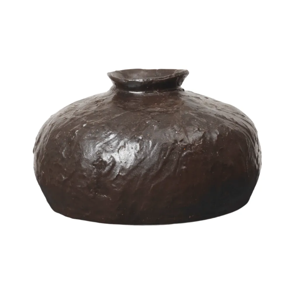 DORO FAT Vase dunkelbraun