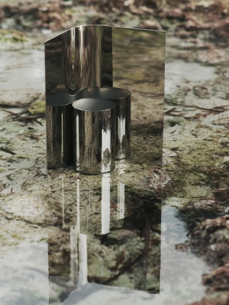 Eddy Vase - Mirror Polished