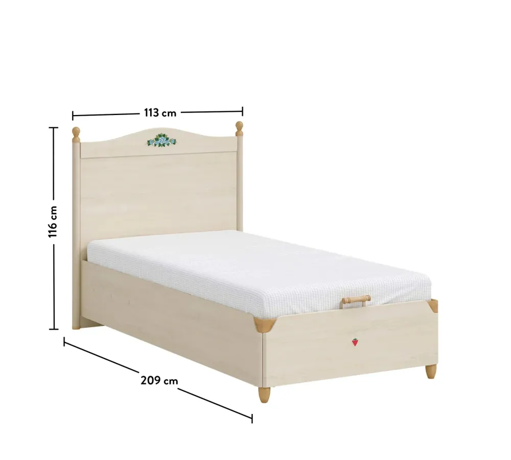FLORA (NEW) BED BASE (100x200 cm)