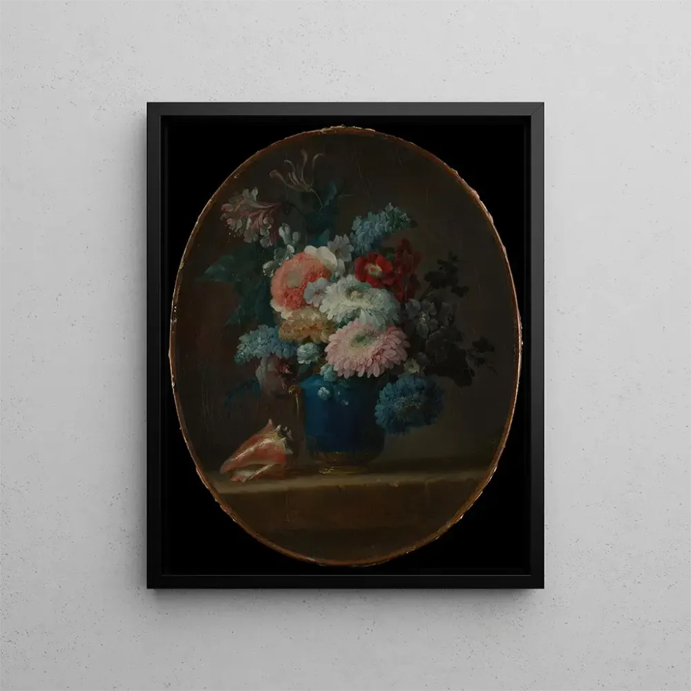 Gemälde Vase de fleurs et coquillage - Anne Vallayer-Coster | Kunstdruck
