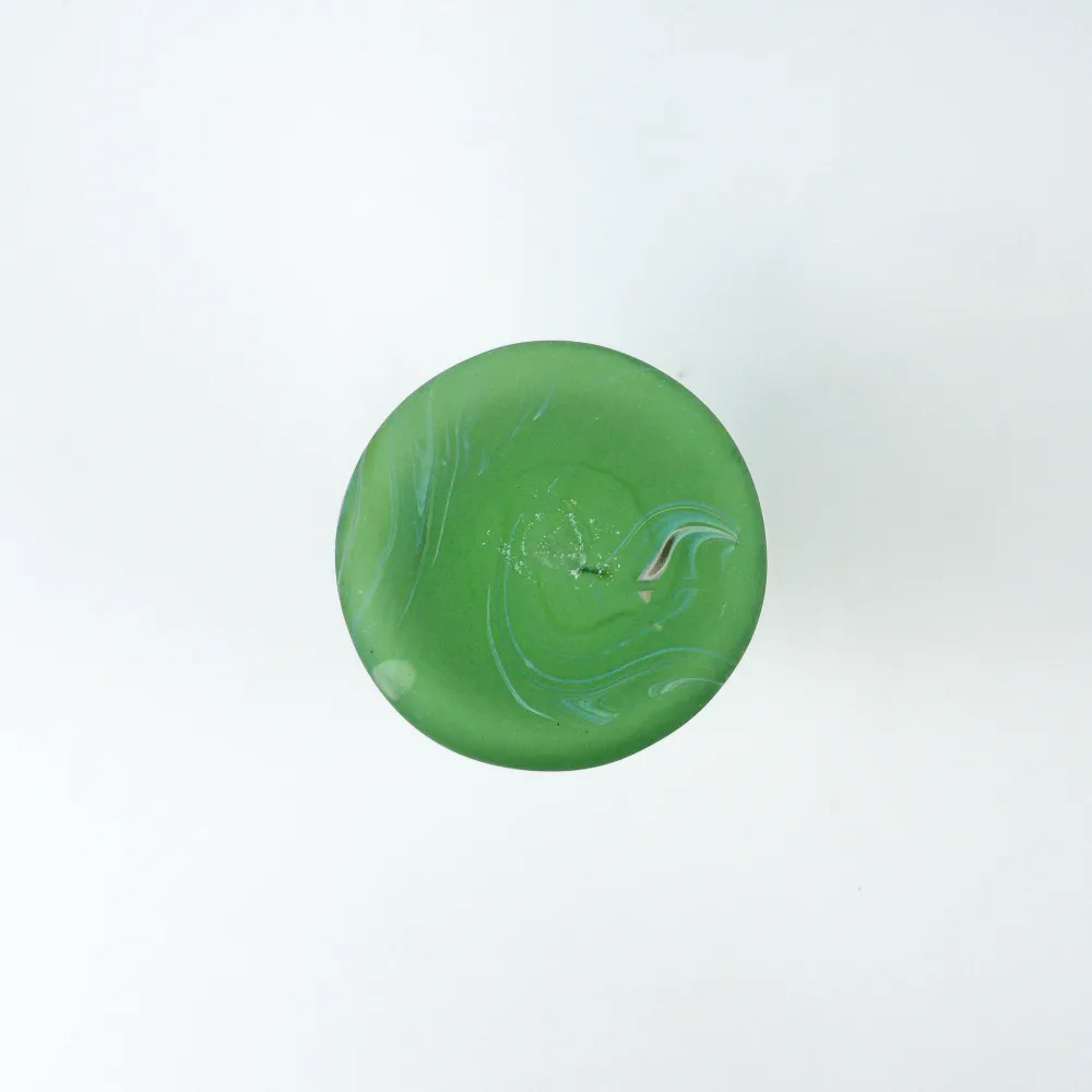 Hebron Karaffe / Vase Grün – Recyceltes Glas & Handgeblasen