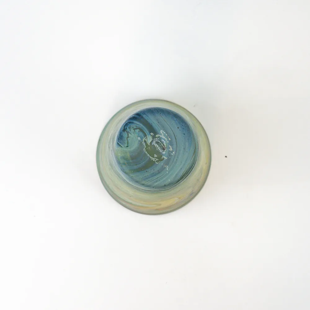 Hebron Vase Limetten Grün – Recyceltes Glas & Handgeblasen