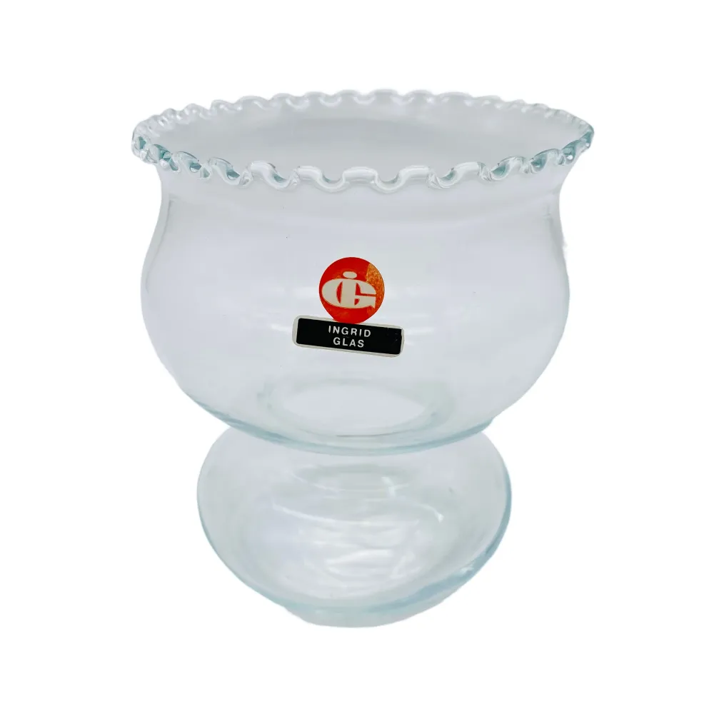 INGRID Glas Vase 60er 70er Jahre Vintage