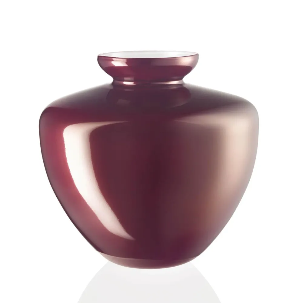 Ivv Capalbio Vase H 24,5cm Glas mit glänzend rotem Dekor 8715.2