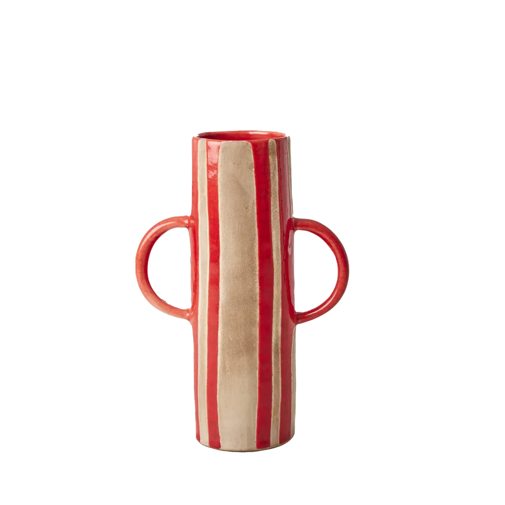 Keramik Vase - Rot