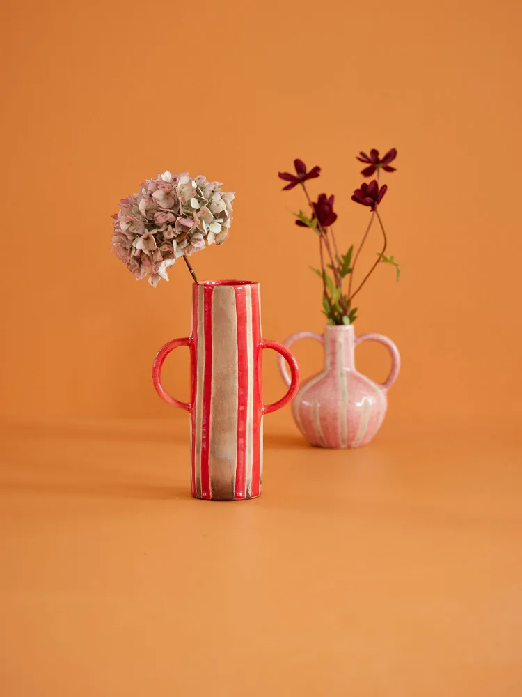 Keramik Vase - Rot