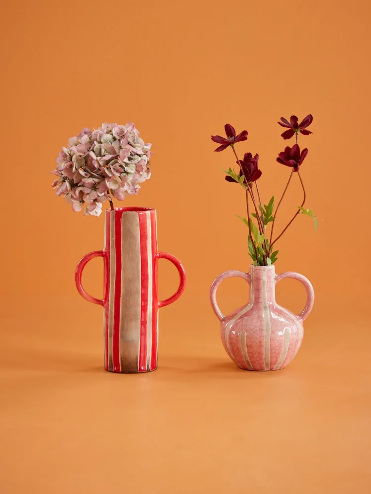 Keramik Vase - Rot