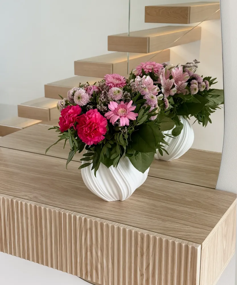 Kleine Keramik Vase Cremeweiß | Flora