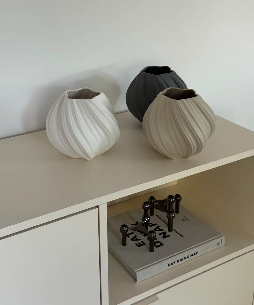 Kleine Keramik Vase Cremeweiß | Flora
