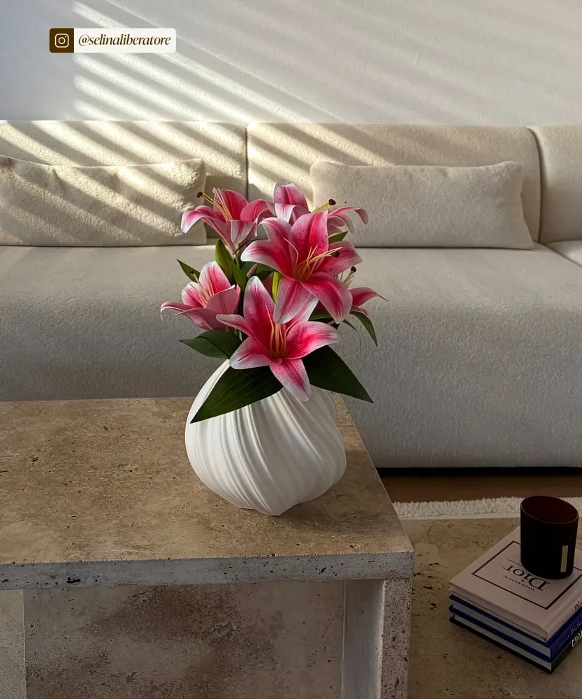 Kleine Keramik Vase Cremeweiß | Flora