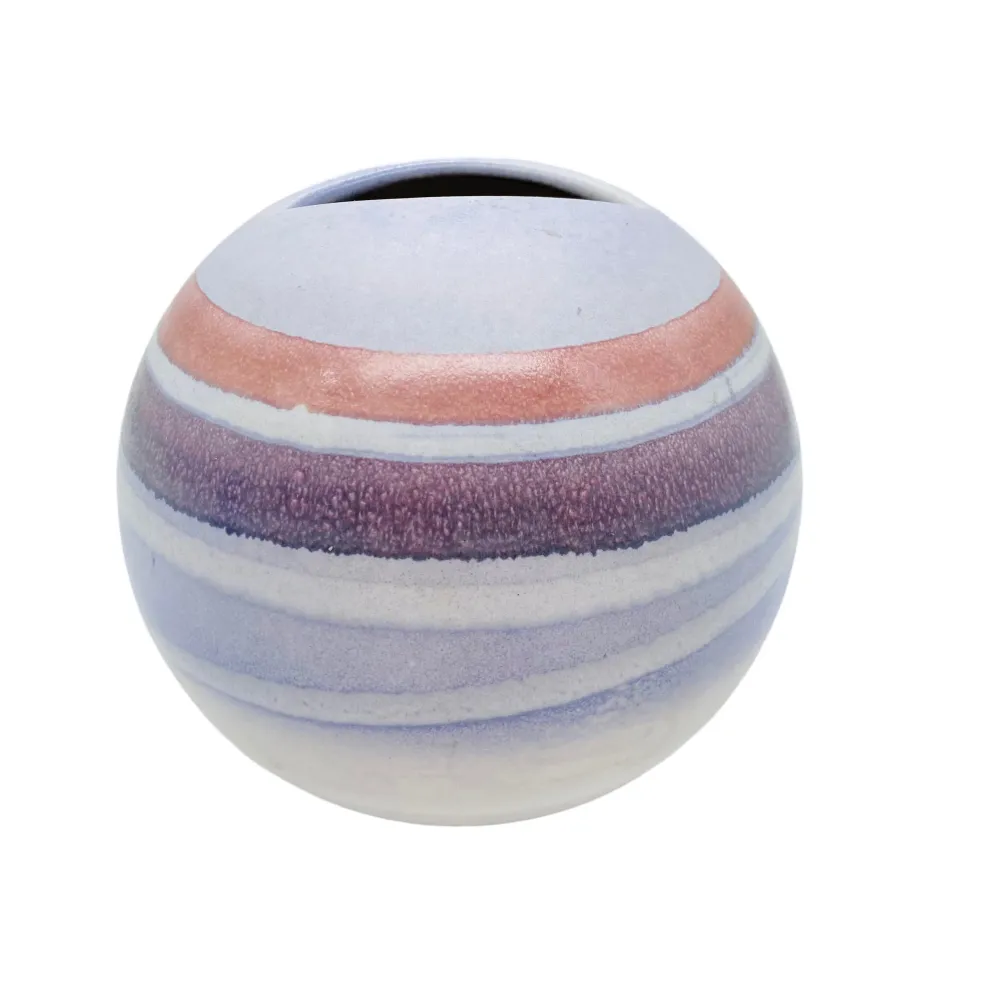KMK Kupfermühle Keramik Vase Dekor 42000 Cirrus von K. WERNER 70er 80er Jahre