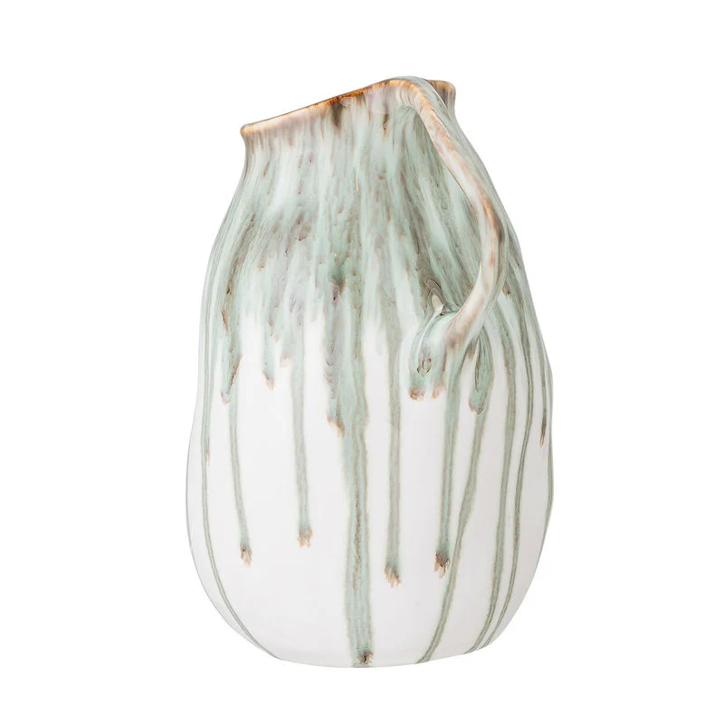 Kreative Kollektion Schalt vase, Grün, Steinzeug
