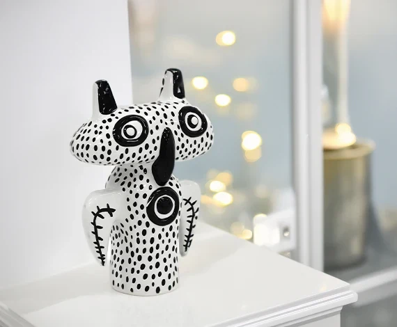KRITTERS SPIKE Vase weiß