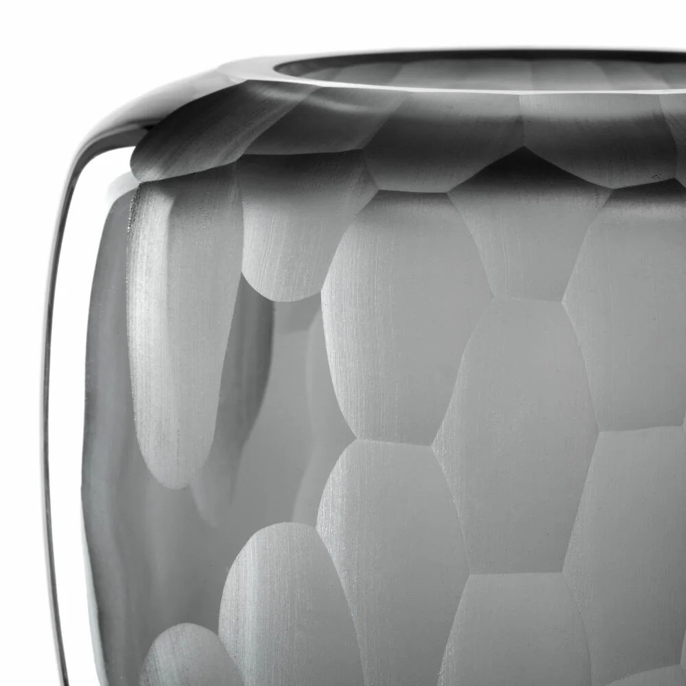 Leonardo Vase Bellagio, Blumenvase, Dekovase, Glas, Anthrazit, 17.5 cm, 036450