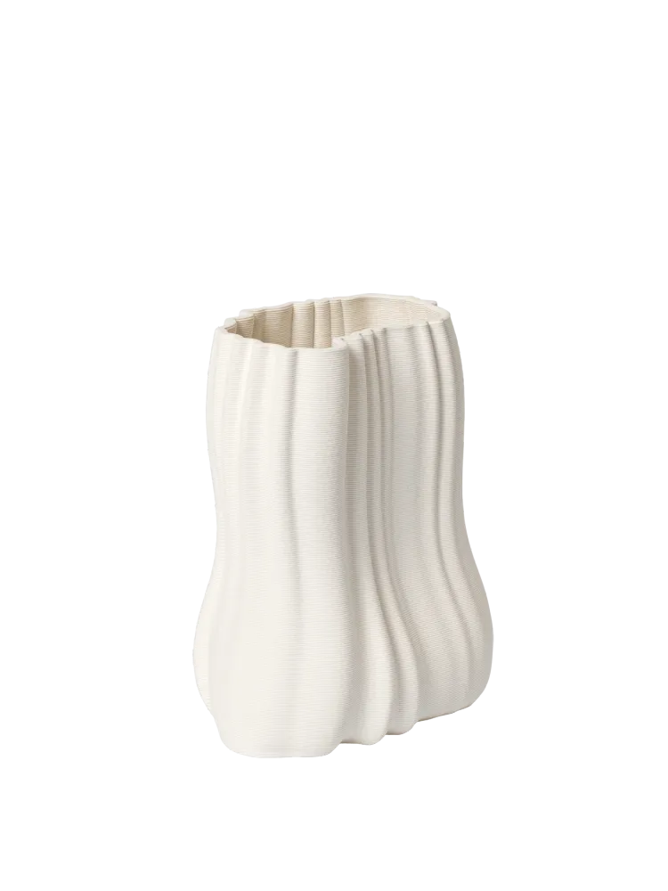 Moire Vase - Small - Off-White