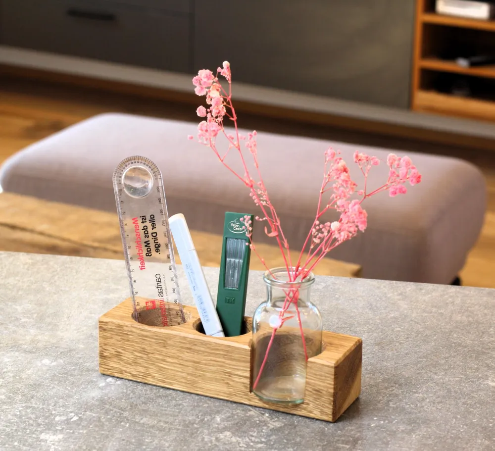 Organizer / Stiftehalter mit Vase