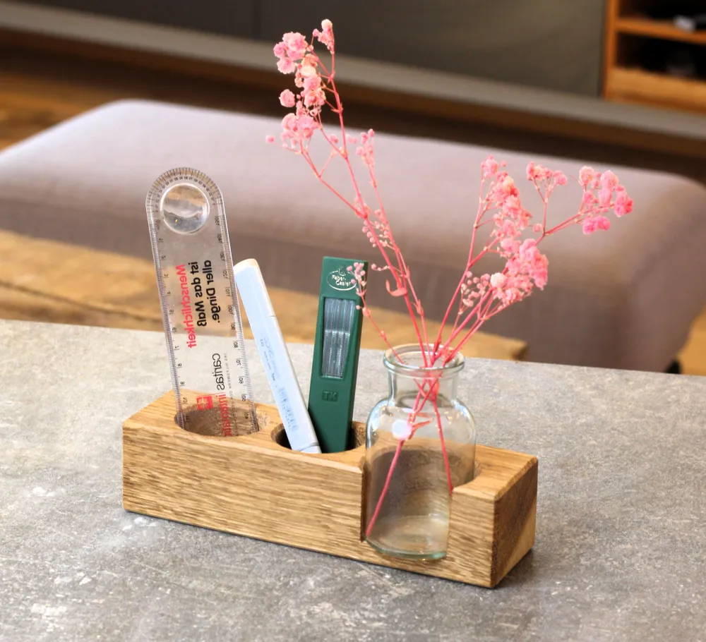 Organizer / Stiftehalter mit Vase