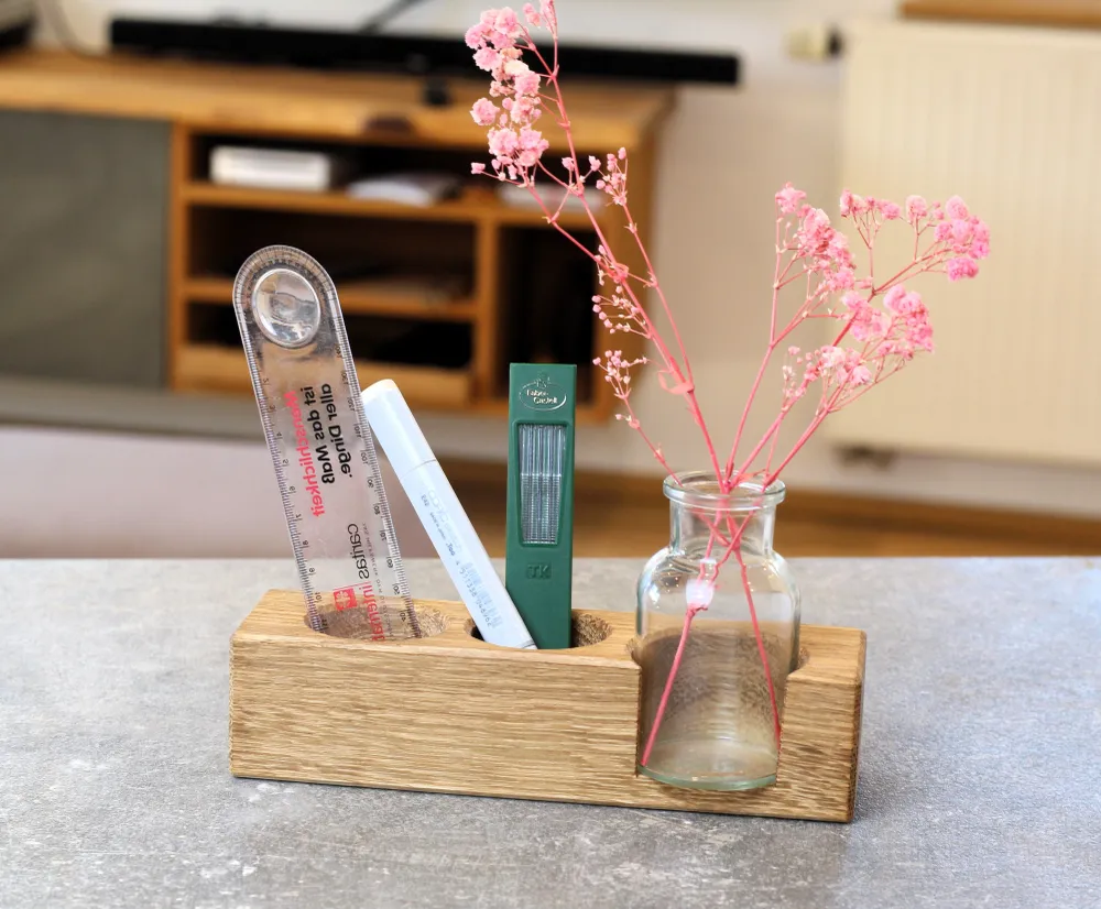 Organizer / Stiftehalter mit Vase