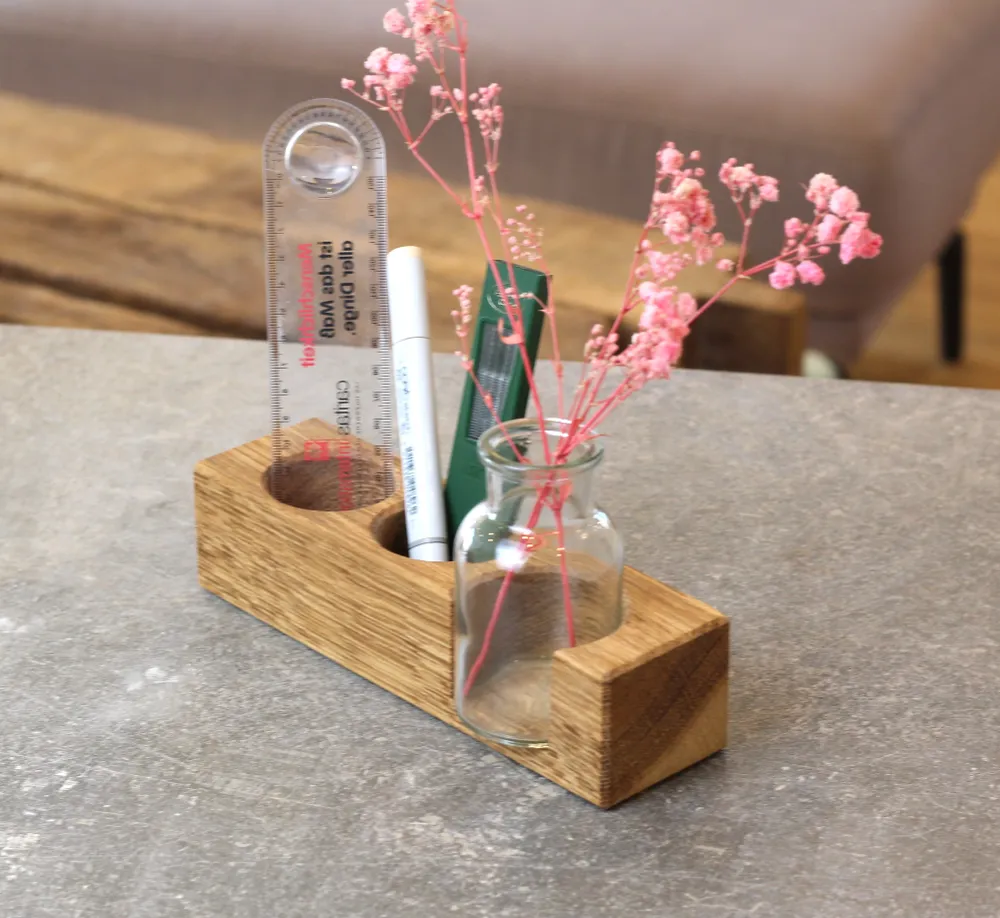 Organizer / Stiftehalter mit Vase