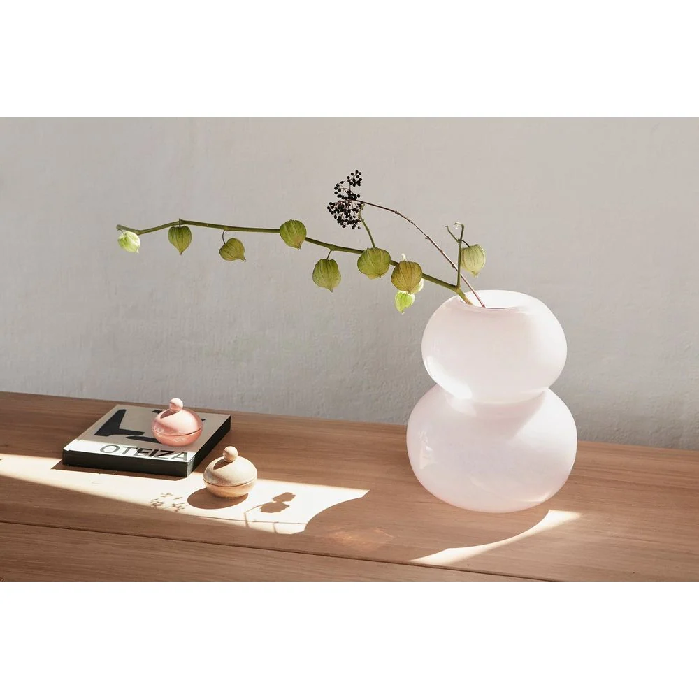 OYOY LIVING Lasi Vase-Große Rose