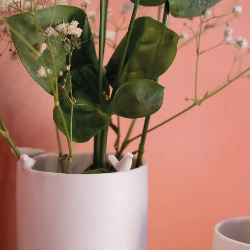 Porzellangeschichten. Vase "Vogelschwarm"