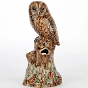 Quail Keramik Eule (braunes Gesicht) Mini-Vase
