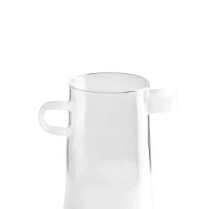 RAYU Vase Frosted niedrig