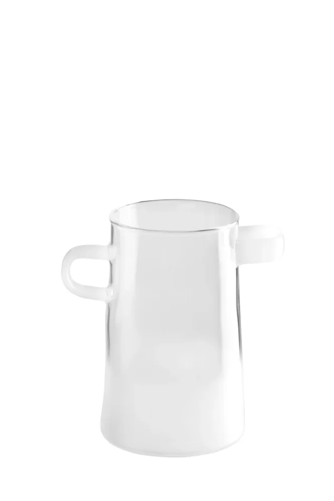 RAYU Vase Frosted niedrig