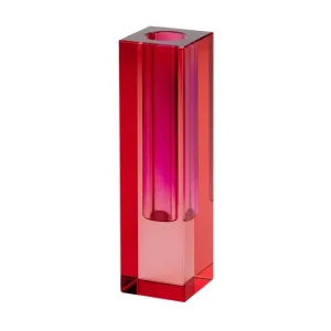 Sari, Kristallglas Vase H14cm, rot/lila, gs