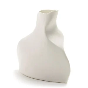 Serax kleine Vase Perfect Imperfection H9,5cm von Roos van de Velde weiß