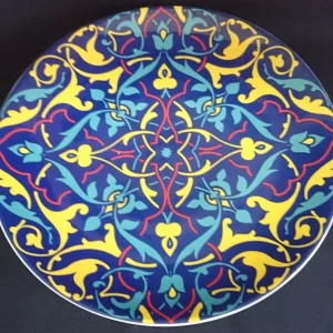 SPEISETELLER - Porzellan, Flora Abstrakt Geometrisch Zeichen Motiv Dekor