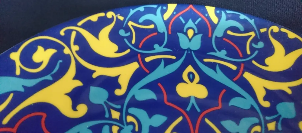 SPEISETELLER - Porzellan, Flora Abstrakt Geometrisch Zeichen Motiv Dekor