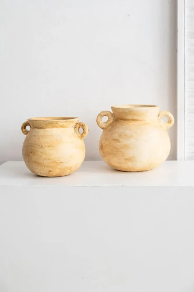 TERRAKOTTA-VASE AMED M