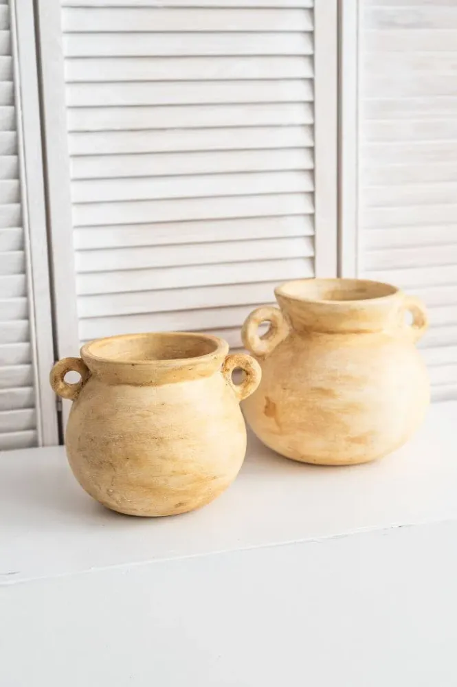 TERRAKOTTA-VASE AMED M