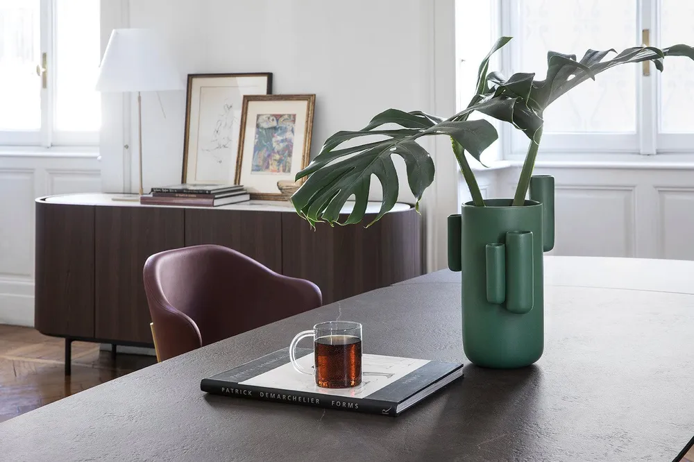 Tubini -Vase mattgrün