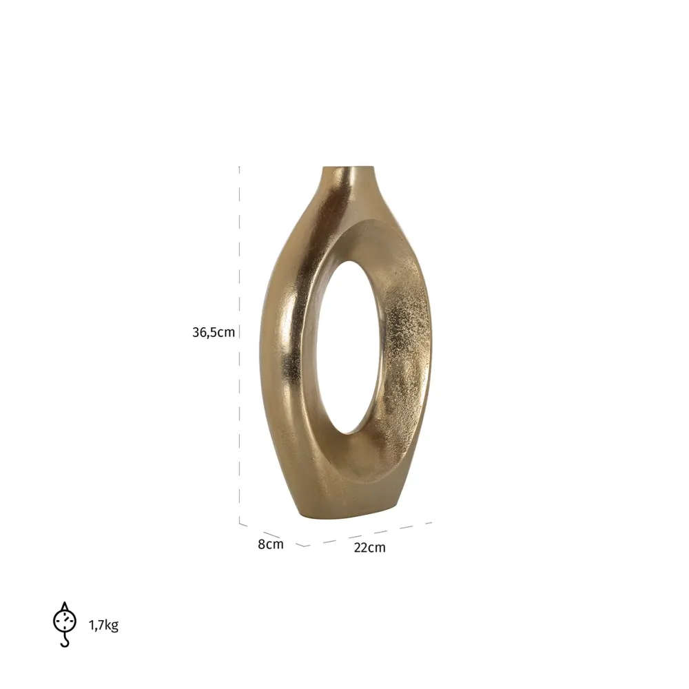 Vase Alma gross (Brushed Gold)