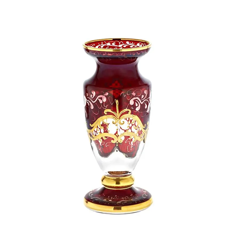 Vase auf Fuß "Golden Grape" (18cm)