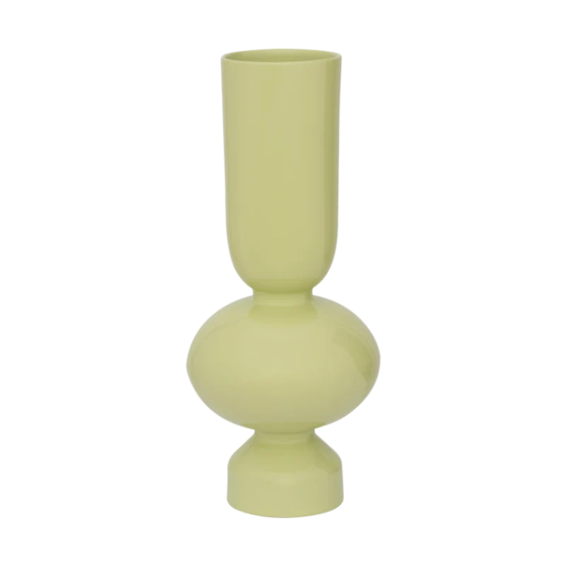 Vase aus Keramik NIKA limettengrün