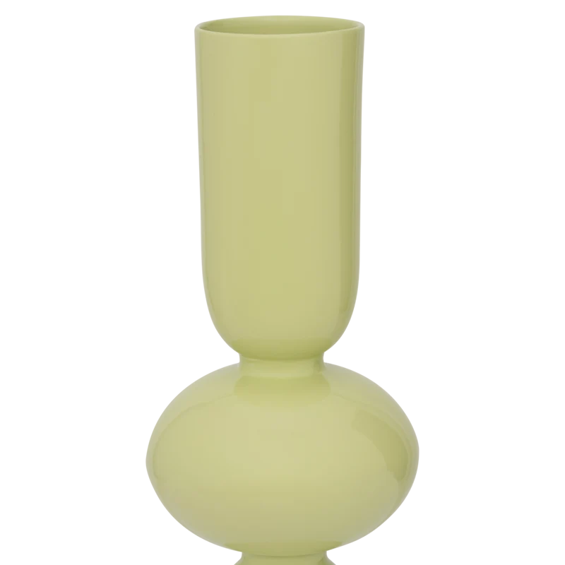 Vase aus Keramik NIKA limettengrün