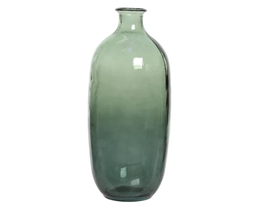 Vase aus recyceltem Glas – minimalistischer Stil