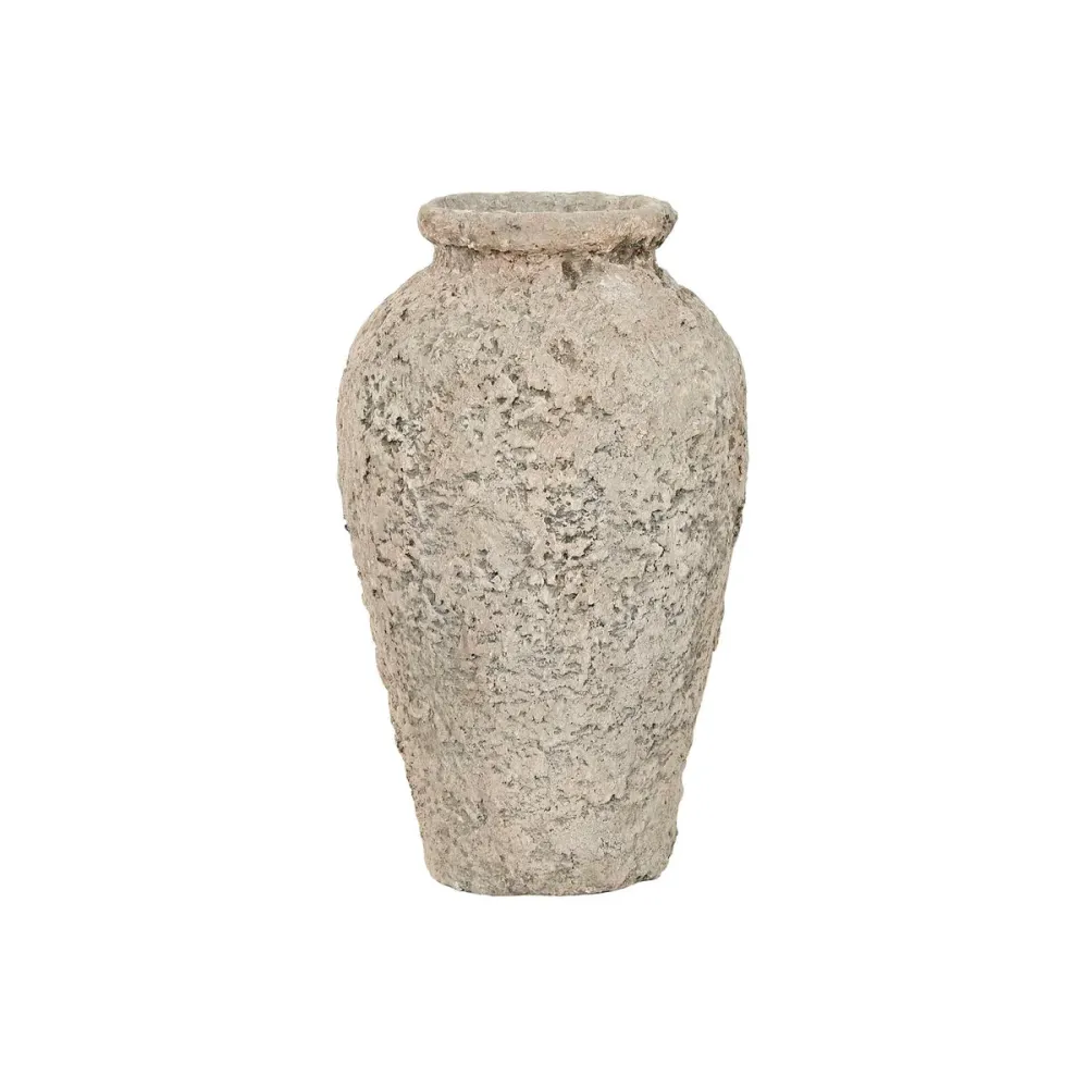 Vase Home ESPRIT Grau Terrakotta 25 x 25 x 50 cm