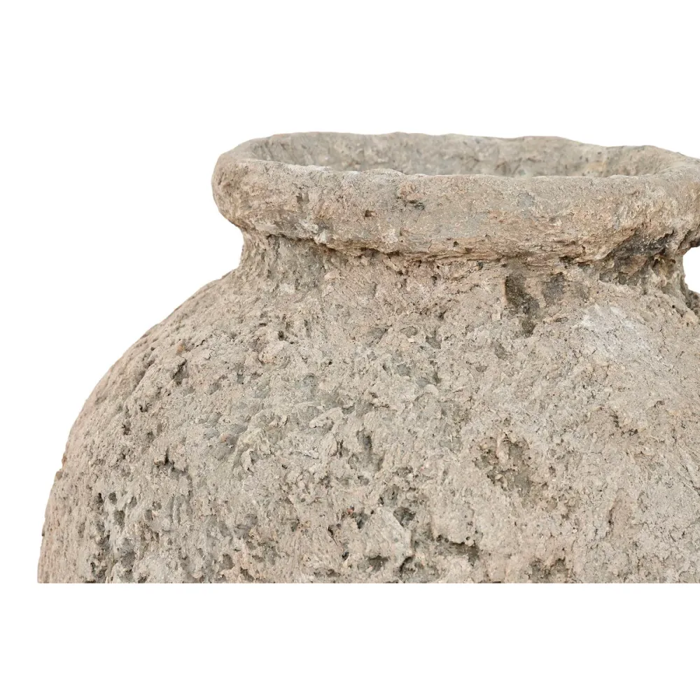 Vase Home ESPRIT Grau Terrakotta 25 x 25 x 50 cm
