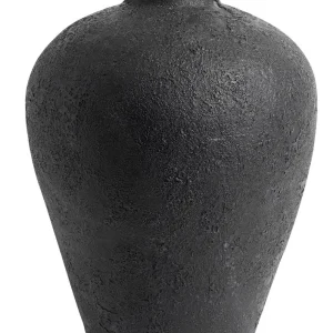 Vase Luna schwarz 40 cm Muubs