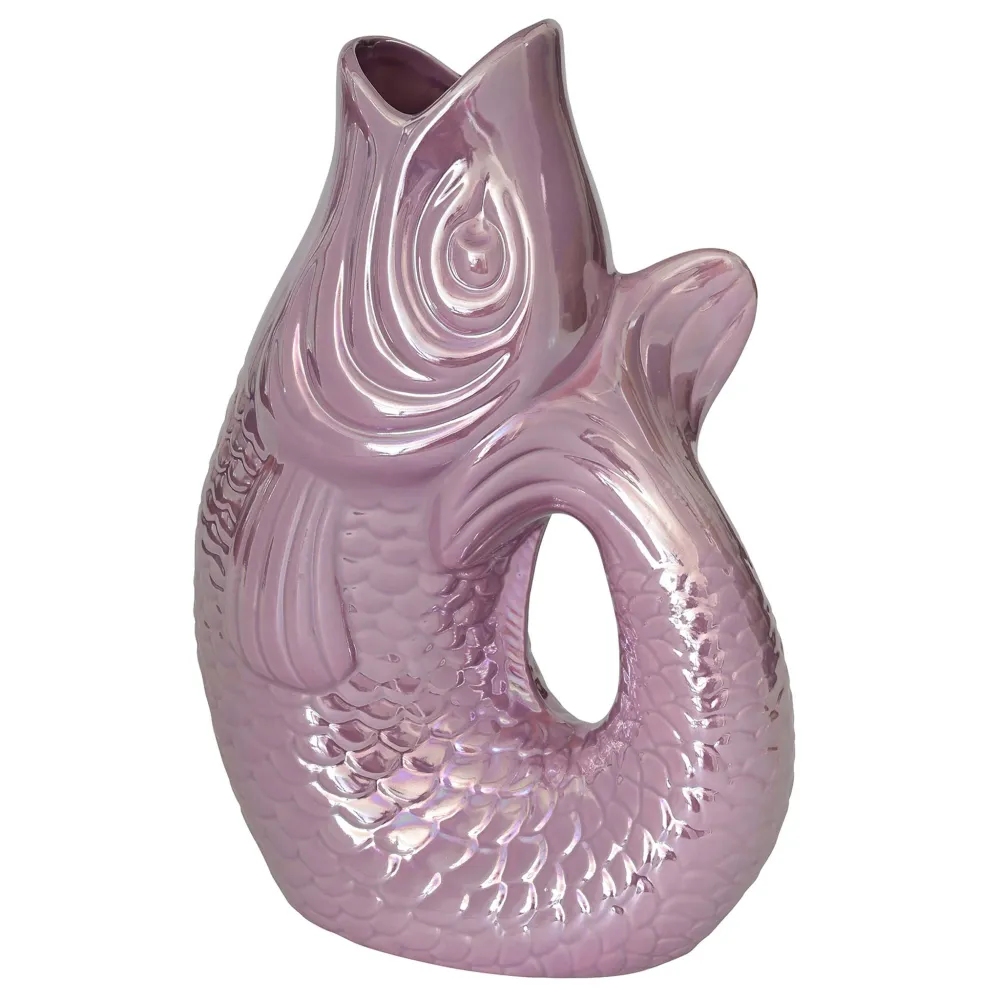 Vase MONSIEUR CARAFON Fisch, rainbow violett - 2,7l