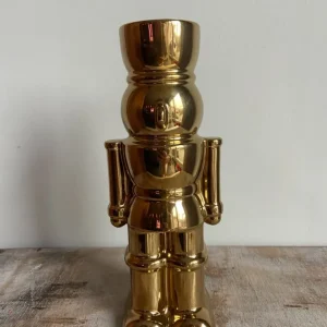 Vase Nussknacker Gold