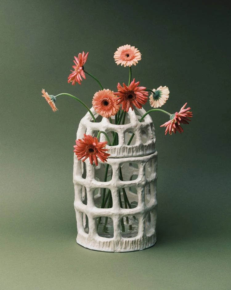 Vase Pique-fleurs vase weiss Rosie Serax